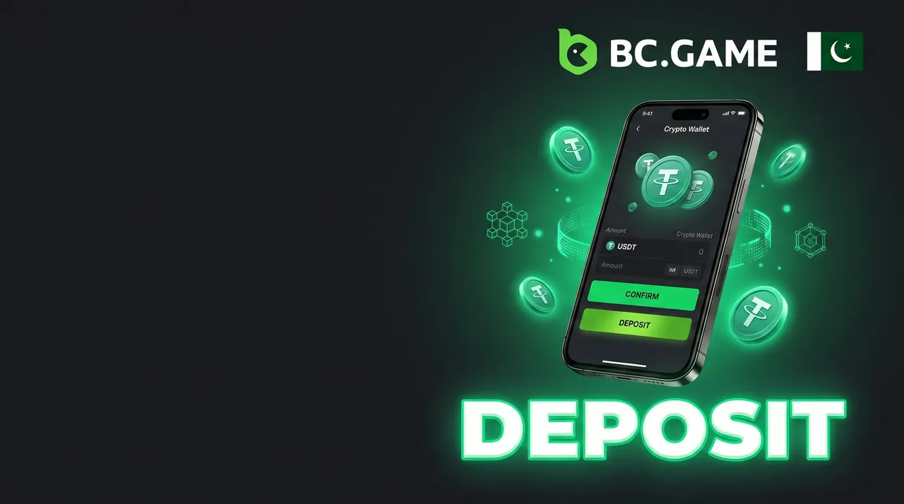 BC Game Pakistan deposit USDT Easypaisa JazzCash